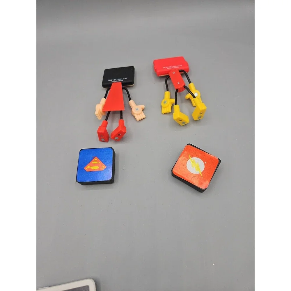 Justice League Bendable Magnetic Figures Lot Flash Superman DC Comics Lot Of 2